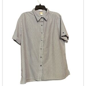 BocaBay seersucker striped button top size XL